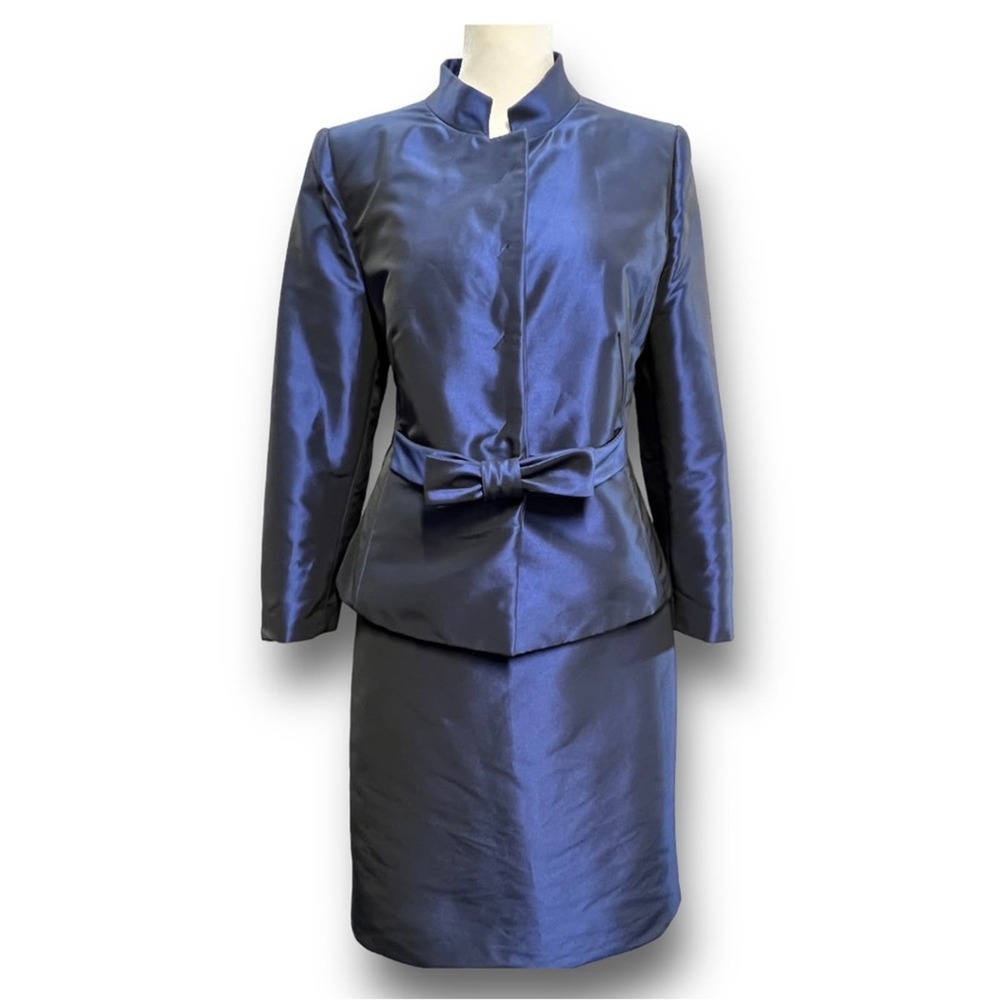 Armani Collezioni Blue Blazer & Skirt Set - Picture 10 of 13